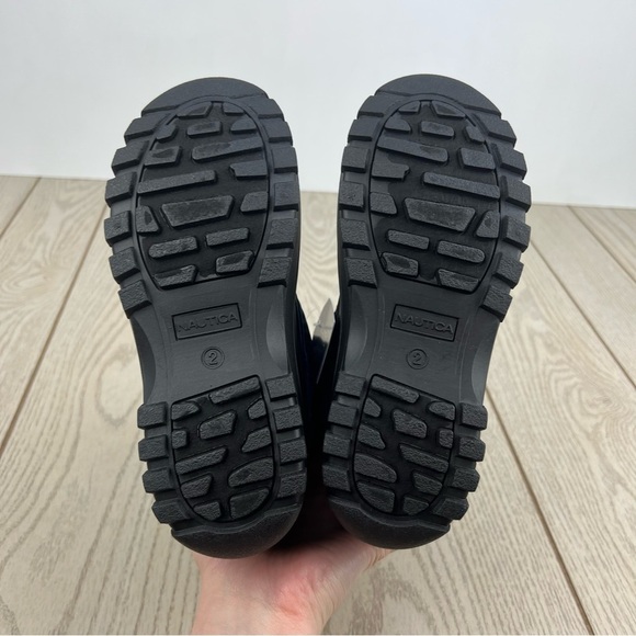 Nautica Girl's Albemarle 4 Cold Weather Boots Kids Sizes Black Cobalt Pop $50 - Picture 5 of 7